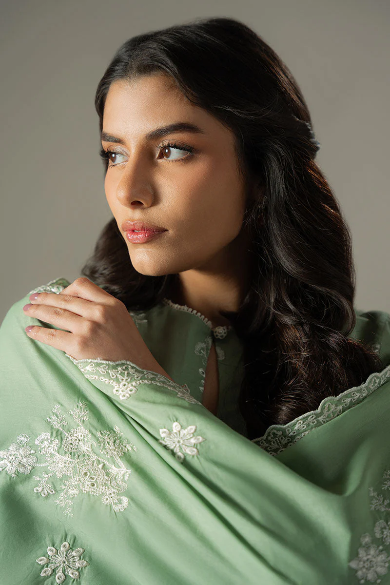Cross Stitch Chikankari Lawn – Sage Garden - Image 8