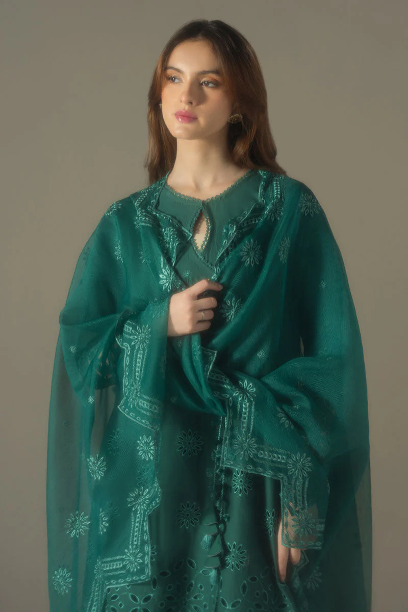 Cross Stitch Chikankari Lawn – Verdent Flora - Image 4