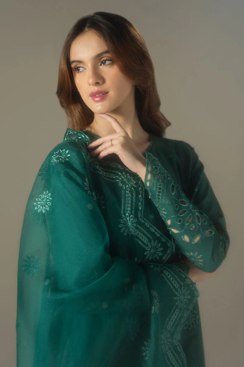 Cross Stitch Chikankari Lawn – Verdent Flora - Image 5