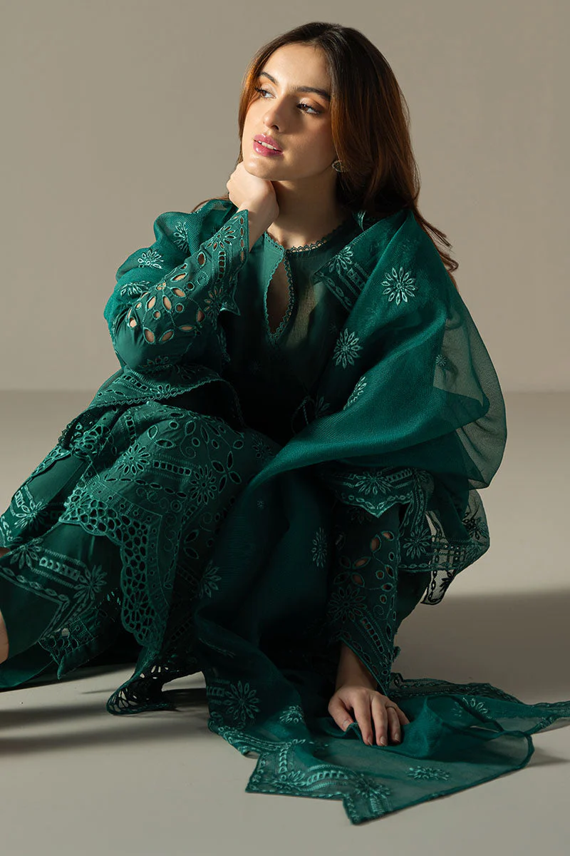 Cross Stitch Chikankari Lawn – Verdent Flora - Image 6