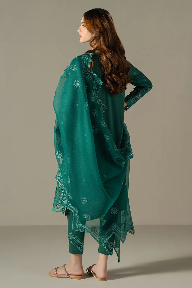 Cross Stitch Chikankari Lawn – Verdent Flora - Image 8