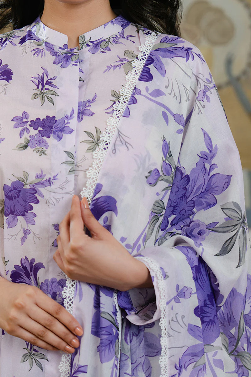 Cross Stitch Daily Wear – FLORAL ARDENT-3 PC LAWN PRINTED SUIT - Image 4