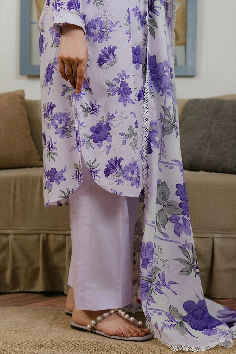Cross Stitch Daily Wear – FLORAL ARDENT-3 PC LAWN PRINTED SUIT - Image 6