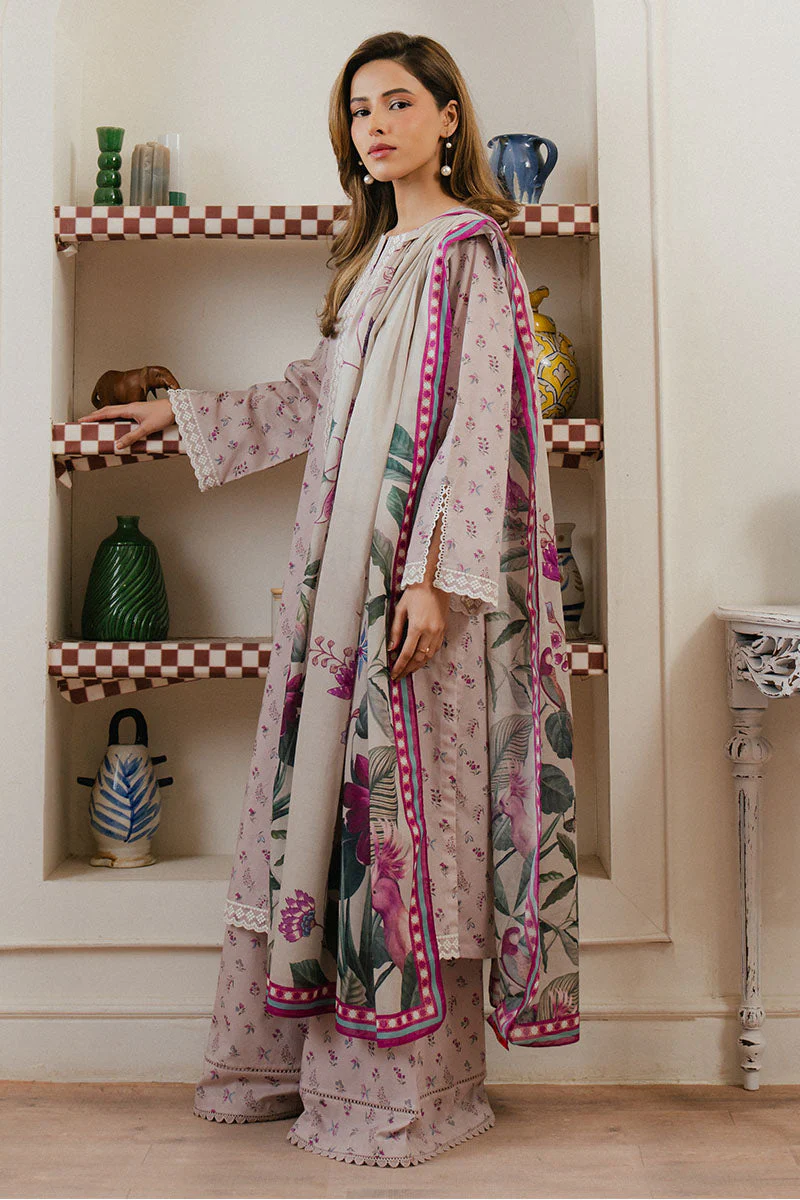 Cross Stitch Daily Wear – LILAC HORIZON-3 PC LAWN PRINTED SUIT - Image 2