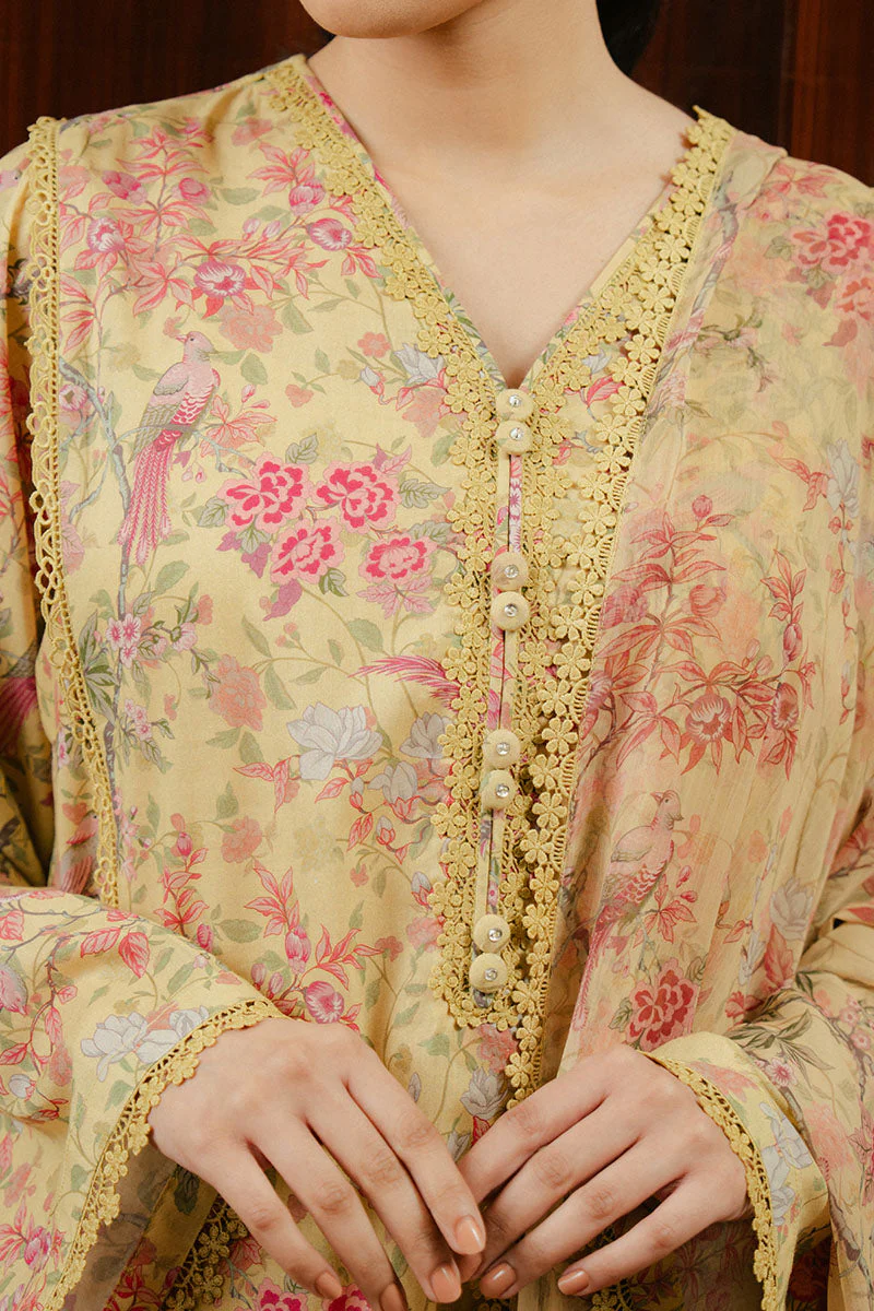 Cross Stitch Daily Wear – VERDANT GLOOM-3 PC PRINTED LAWN SUIT - Image 5