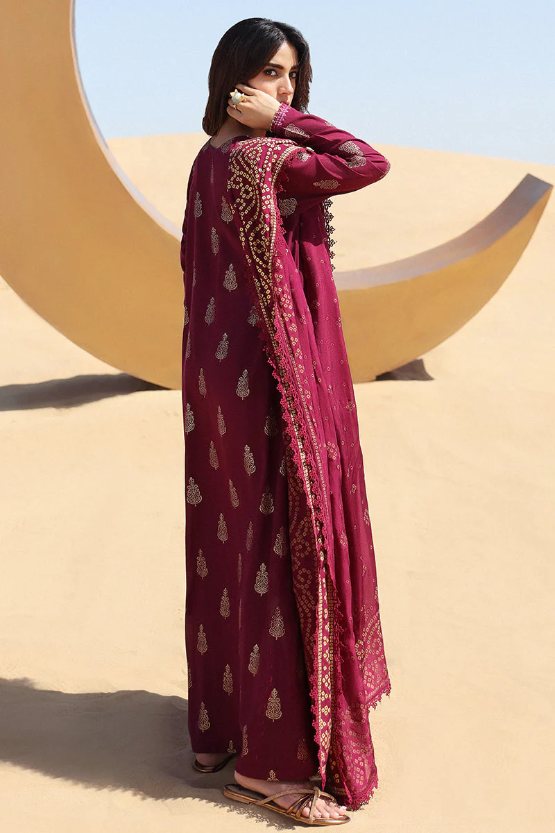Cross Stitch Eid Lawn Edit – CRIMSON AURA-3 PIECE COTTON JACQUARD SUIT - Image 8