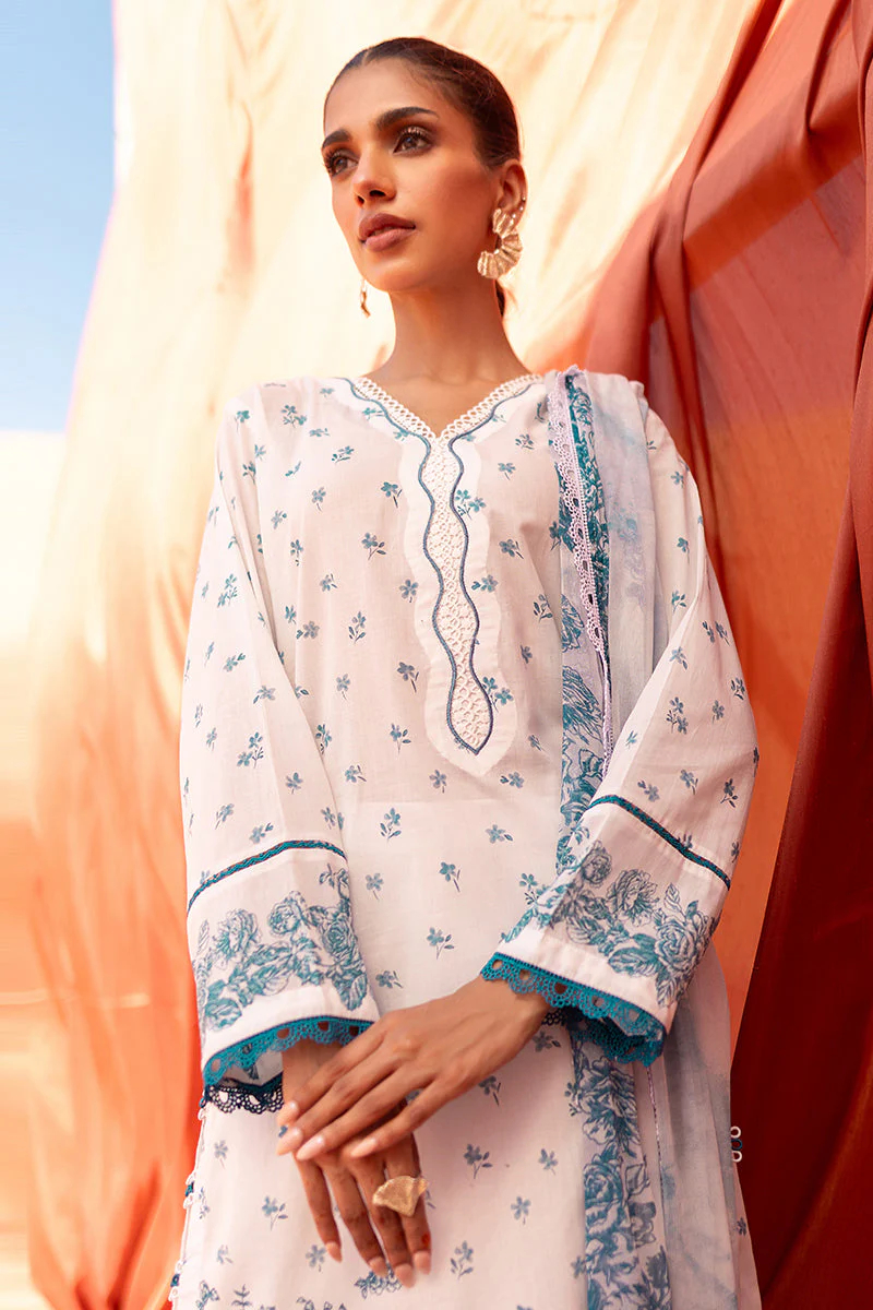Cross Stitch Eid Lawn Edit – FLORET VOGUE-3 PIECE PRINTED LAWN SUIT - Image 3