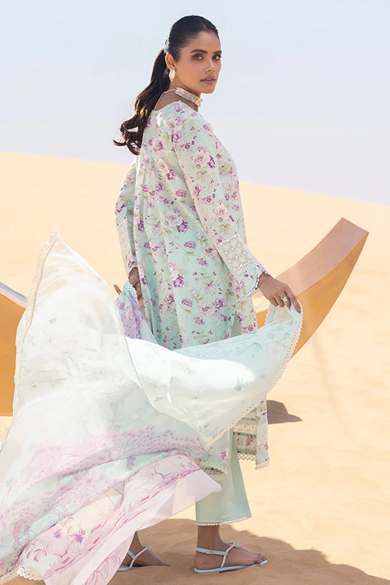 Cross Stitch Eid Lawn Edit – GREY MIST-3 PIECE PRINTED LAWN SUIT - Image 8