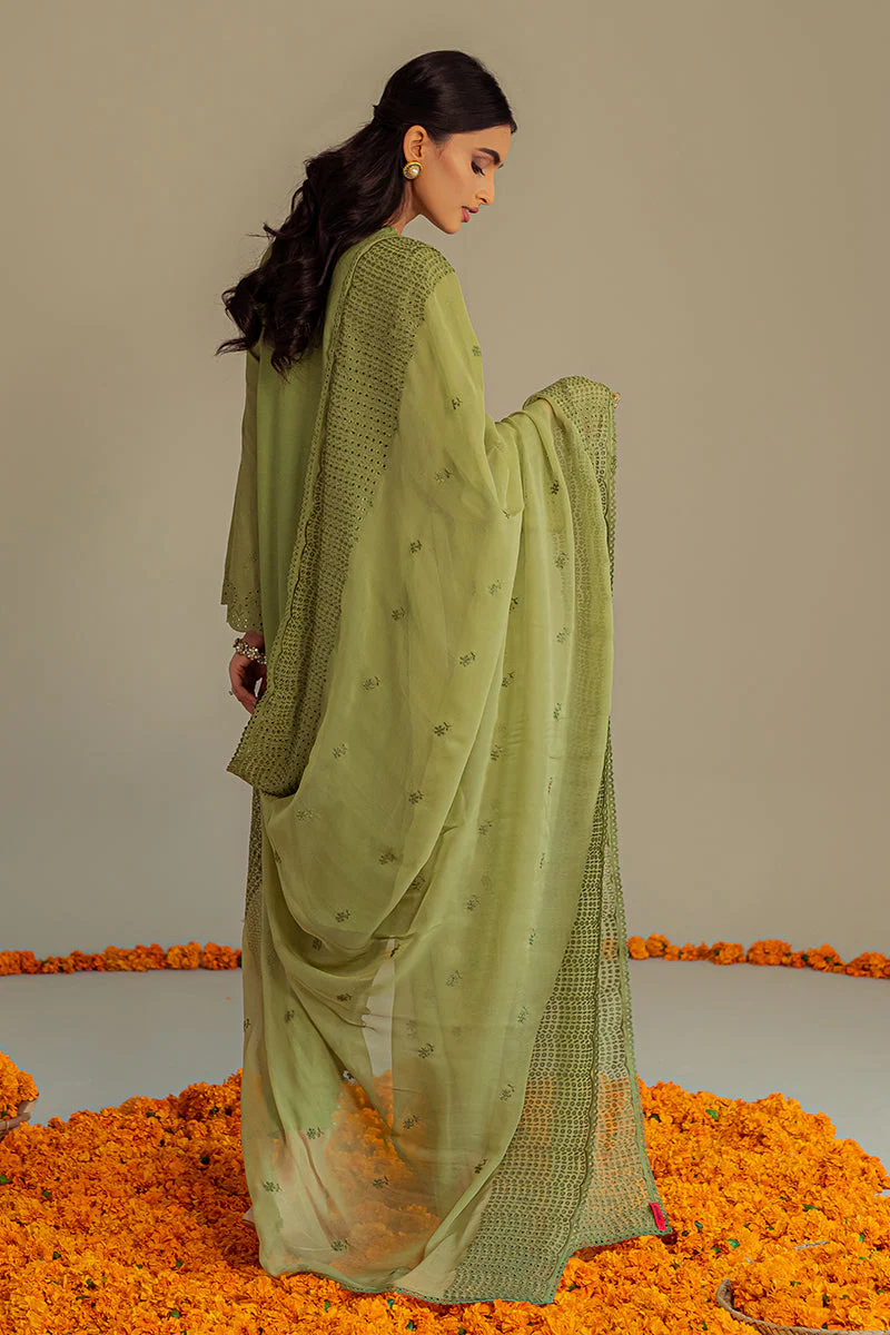 Cross Stitch Festive Chikankari Lawn Collection – FLORET FRINGE - Image 2