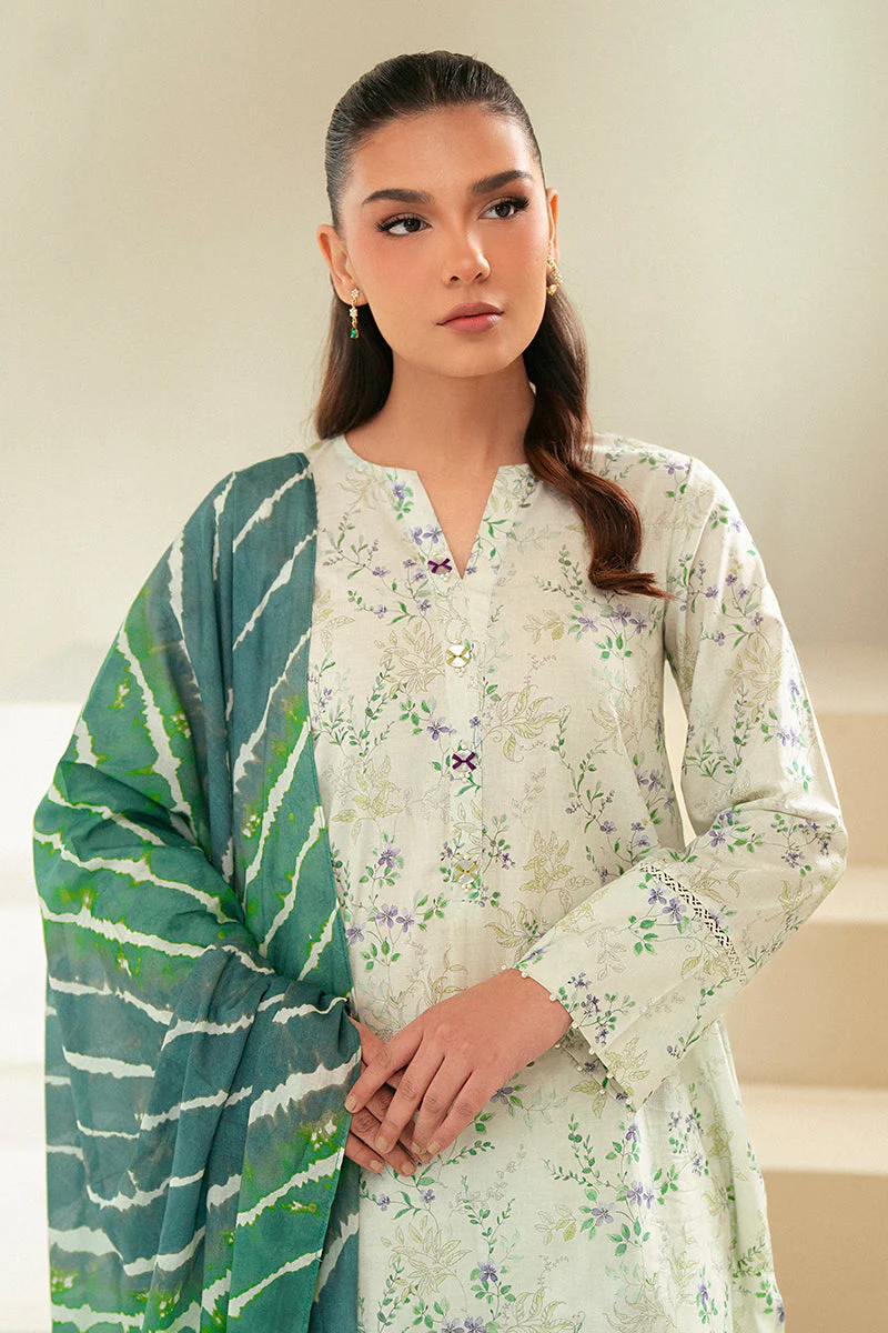 Cross Stitch Lawn 2024 – LAUREL MINT-3 PIECE LAWN SUIT - Image 4