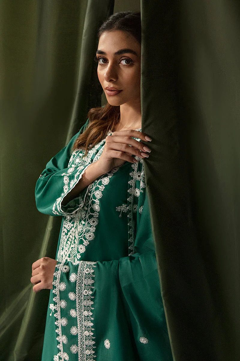 Cross Stitch Mahiri Embroidered Lawn Collection – SCARLET JADE - Image 2
