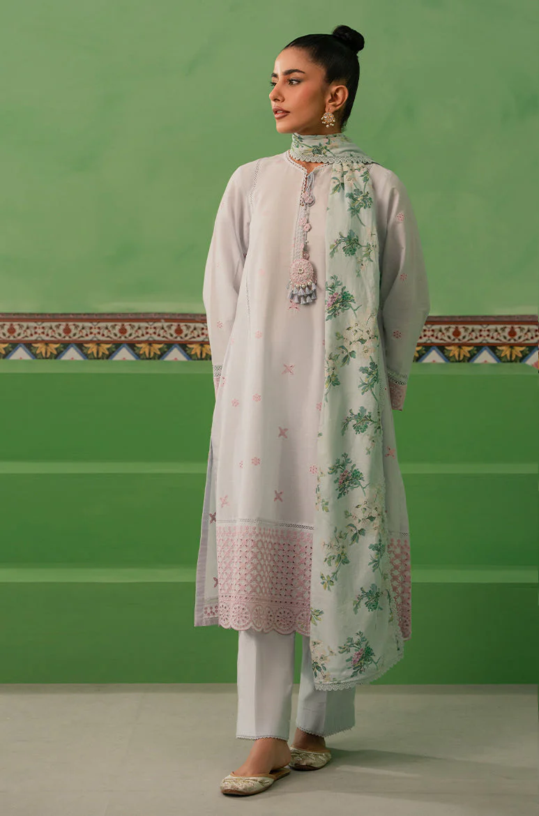 Cross Stitch Mahiri Lawn 2024 β AQUA PEARL-3 PIECE LAWN EMBROIDERED SUIT