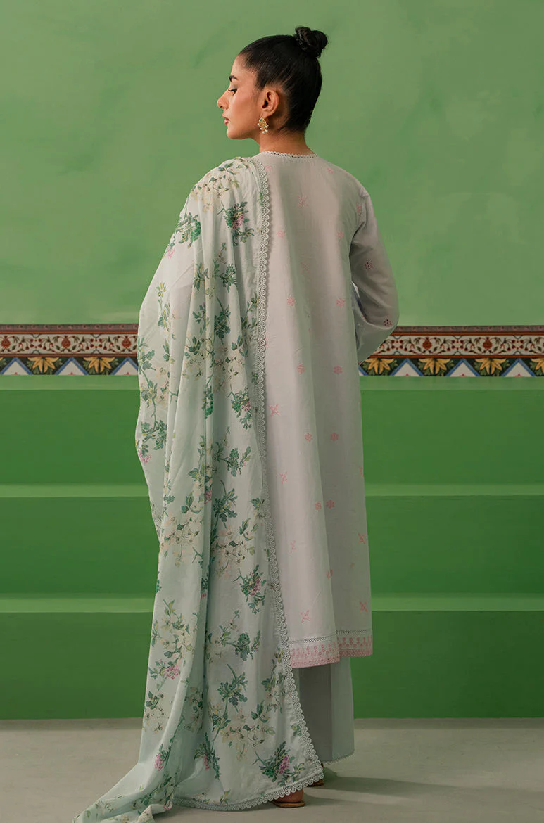Cross Stitch Mahiri Lawn 2024 β AQUA PEARL-3 PIECE LAWN EMBROIDERED SUIT - Image 4