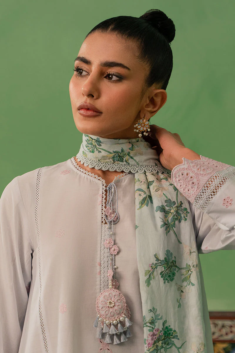 Cross Stitch Mahiri Lawn 2024 β AQUA PEARL-3 PIECE LAWN EMBROIDERED SUIT - Image 6