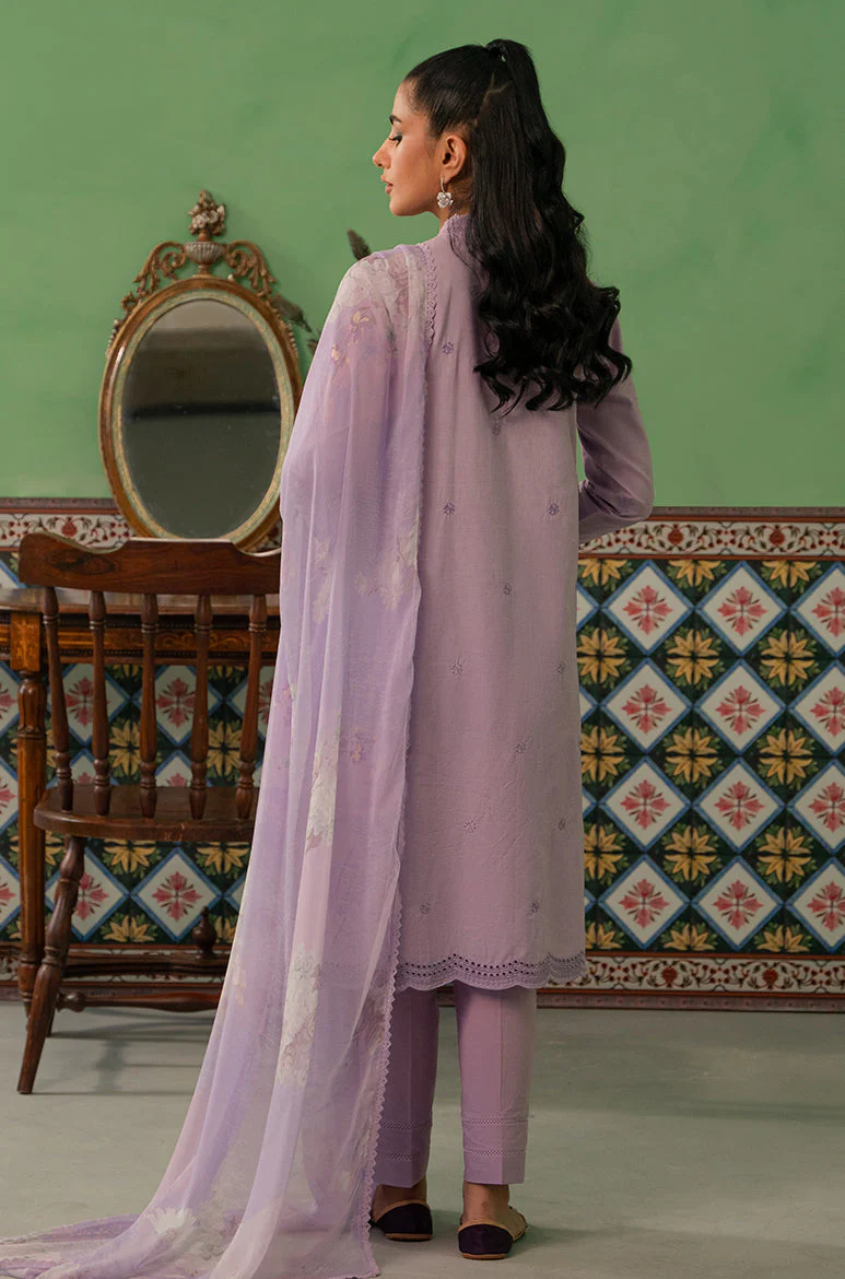 Cross Stitch Mahiri Lawn 2024 – LILAC HAZE-3 PIECE LAWN EMBROIDERED SUIT - Image 6
