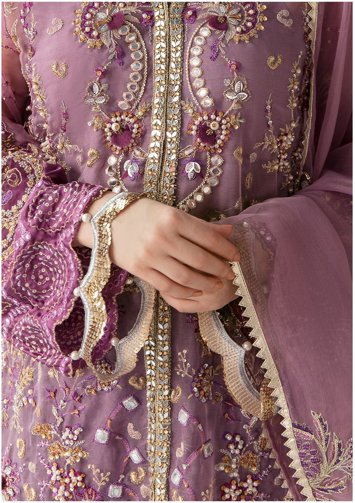 Elaf Celebrations Luxury Handwork Collection – ECC-3- MAUVELOUS - Image 6