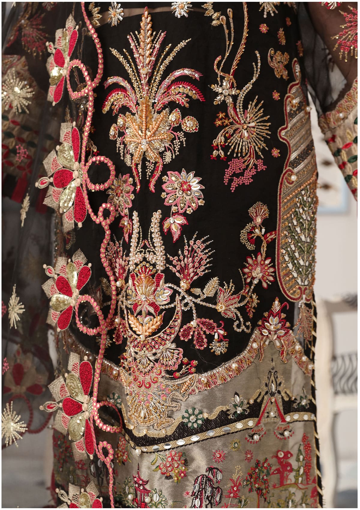 Elaf Celebrations Luxury Handwork Formals Collection – ECC-8- BLACK DIAMOND - Image 6