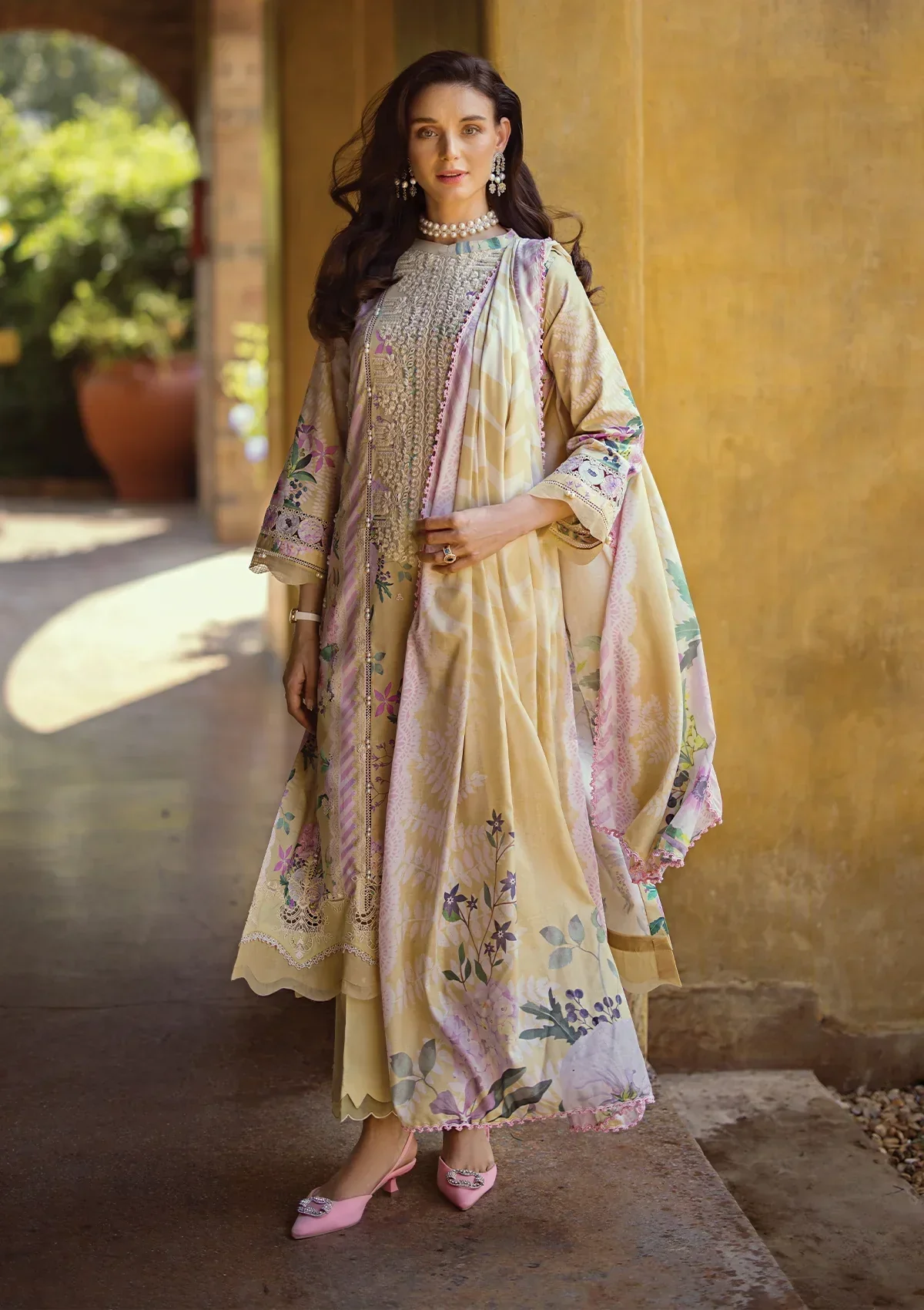 Elaf Chikankari Lawn Collection 2024 – ECT-04A TWINKLE - Image 2