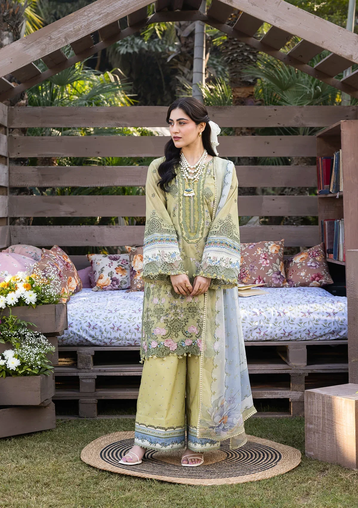 Elaf Chikankari Lawn Prints – ERC-8B MENAH - Image 5