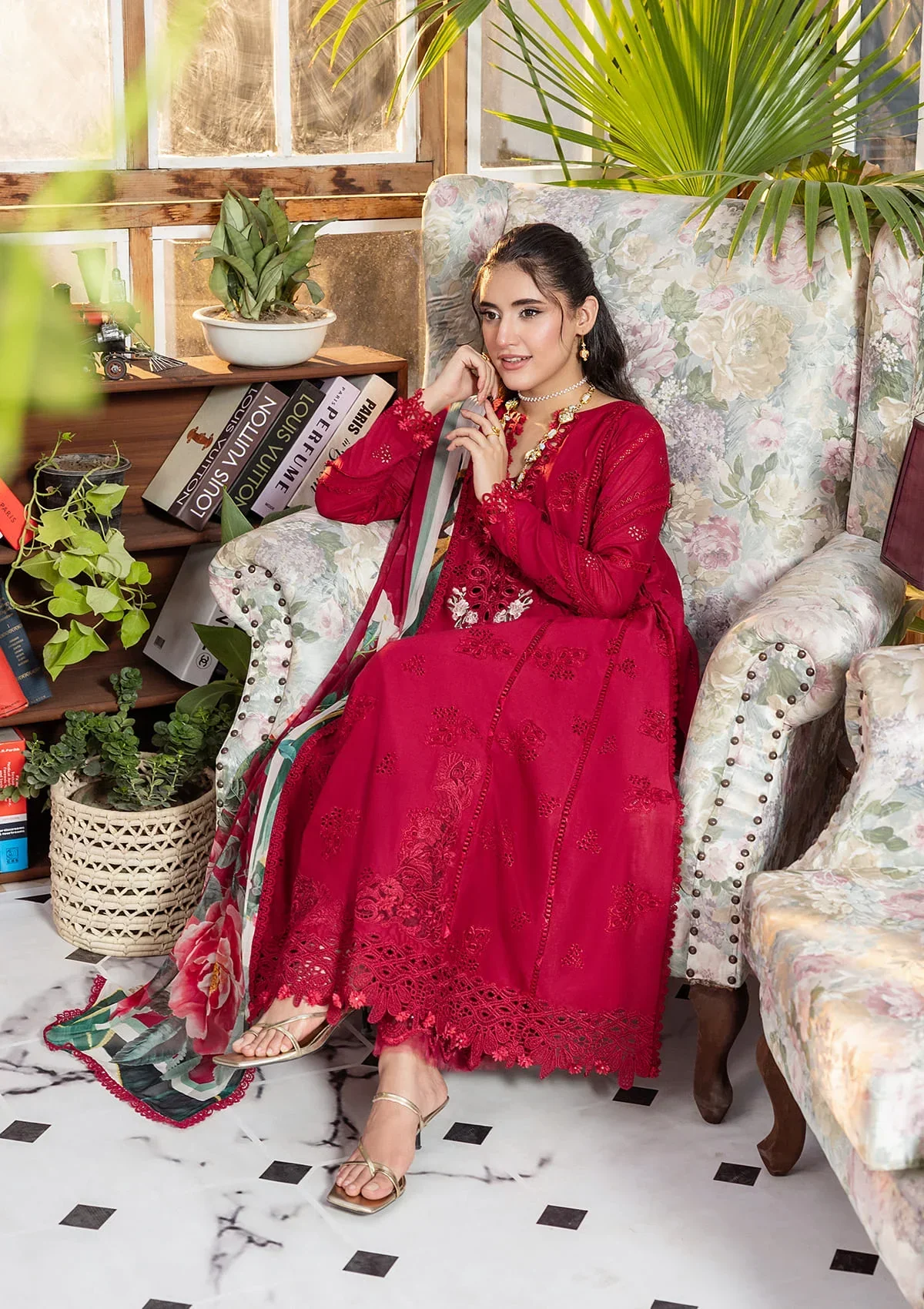 Elaf E.Craft Chikankari Lawn – EEC-4A RUBELET - Image 5