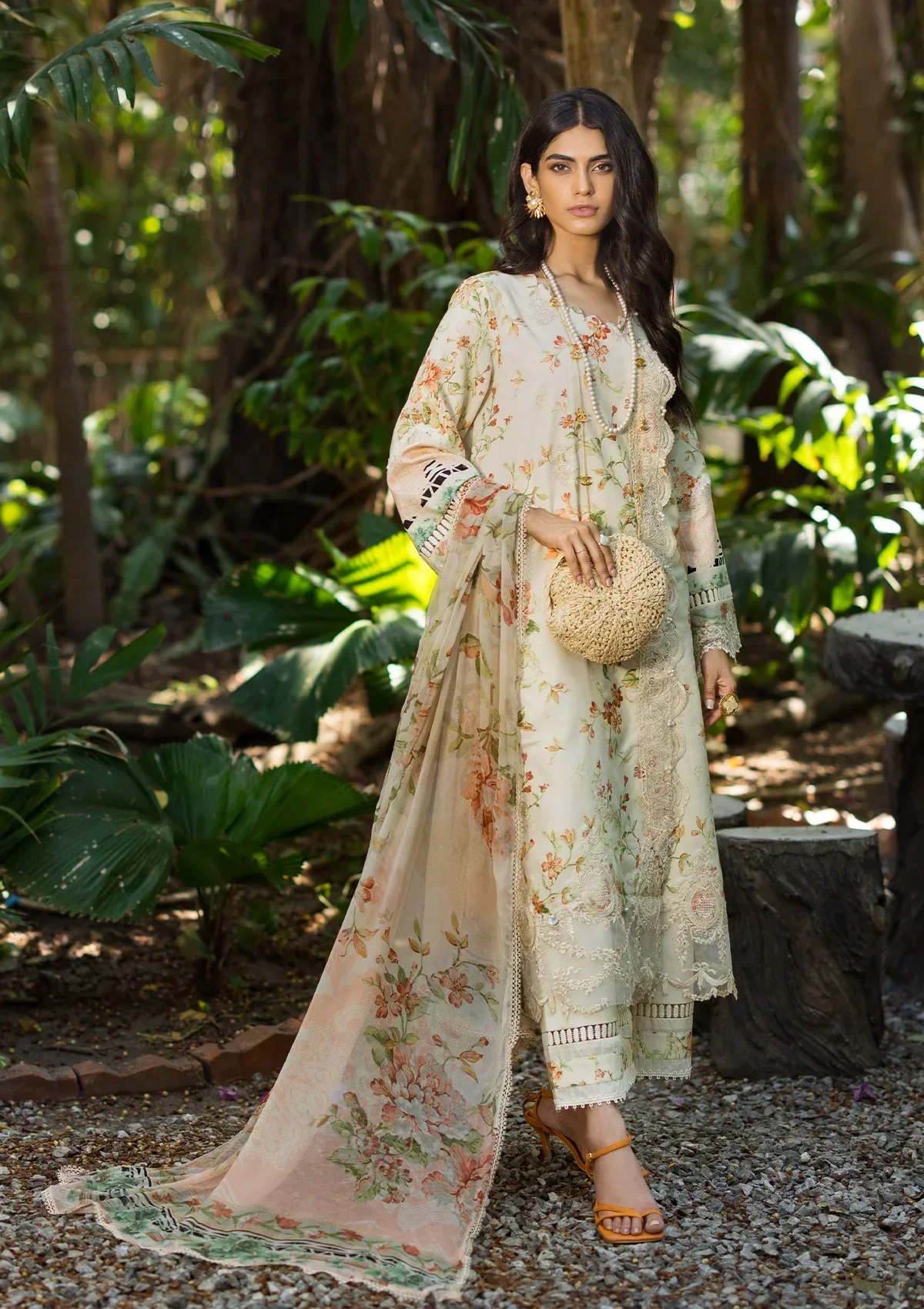 Elaf Embroidered Limited Edition Lawn Collection – ESL-03A ANGELS BREATH - Image 6