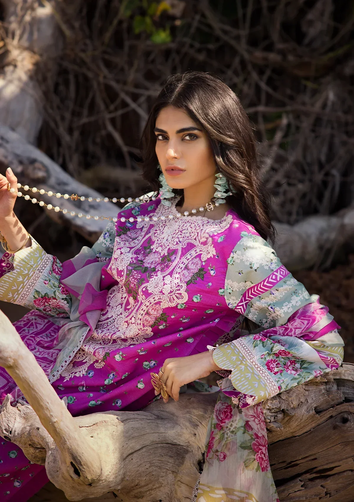 Elaf Embroidered Limited Edition Lawn Collection – ESL-04B ENCHANTMENT - Image 6