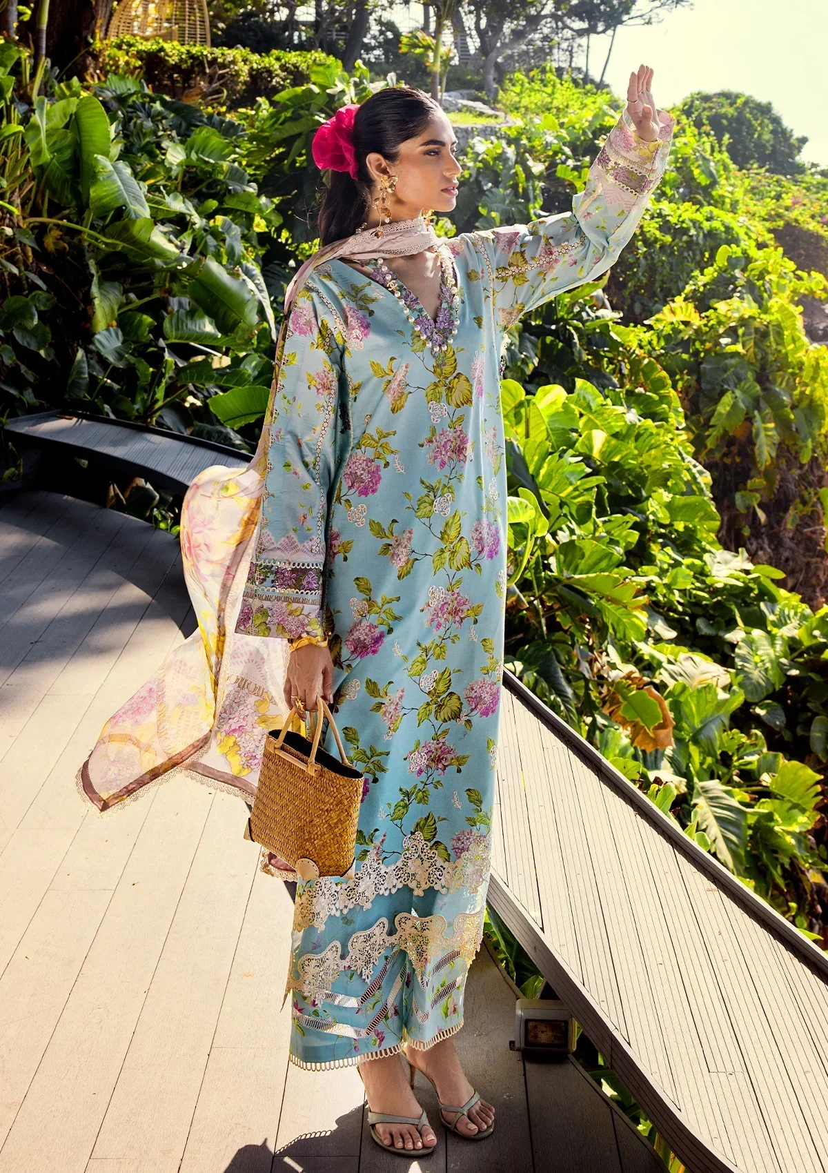 Elaf Embroidered Limited Edition Lawn Collection – ESL-05A STARLIT HARMONY - Image 5