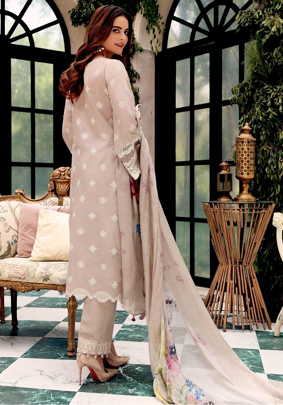 Elaf Festive Chikankari Collection 2021 – EPF- 1  A Orchard - Image 4