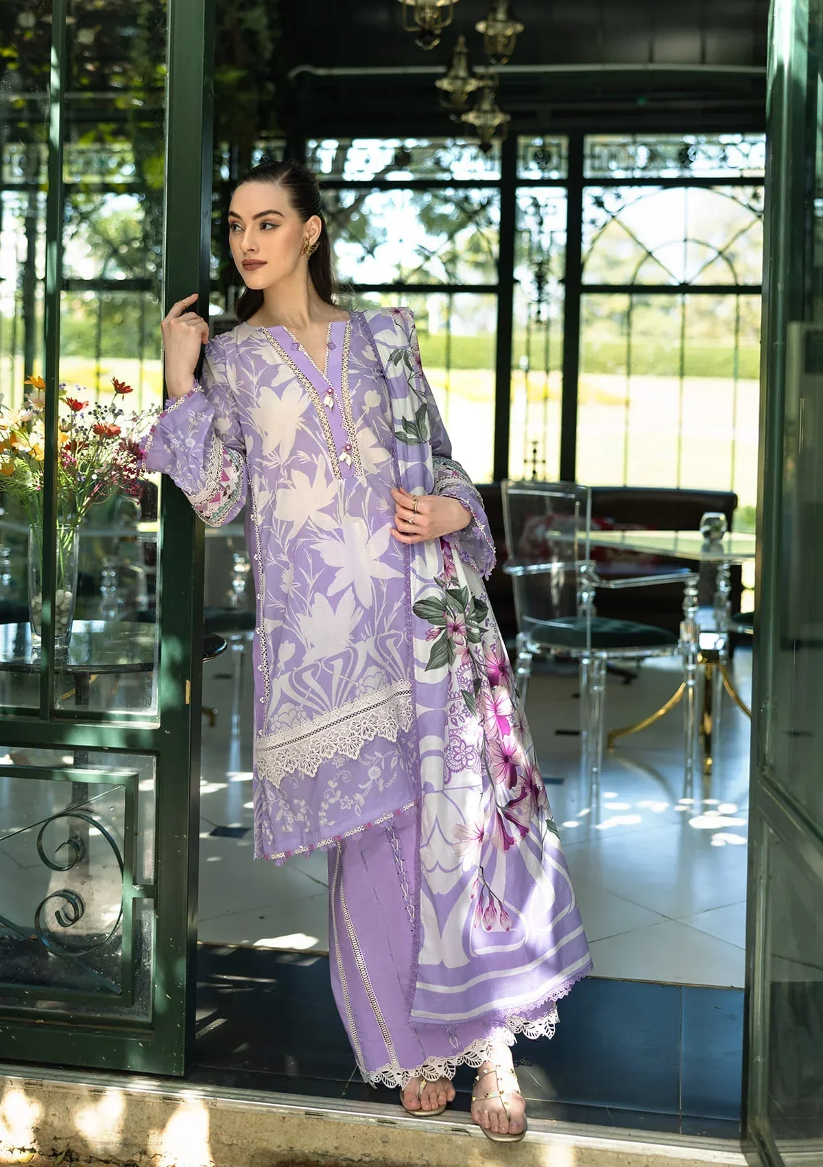 Elaf Lawn Prints – EPE-08A LAVENDER AURA - Image 4