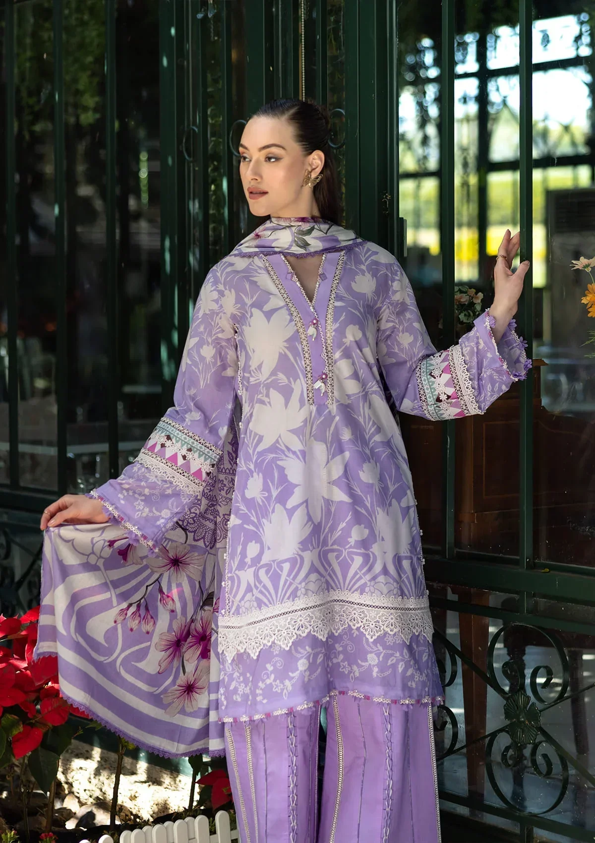 Elaf Lawn Prints – EPE-08A LAVENDER AURA - Image 5