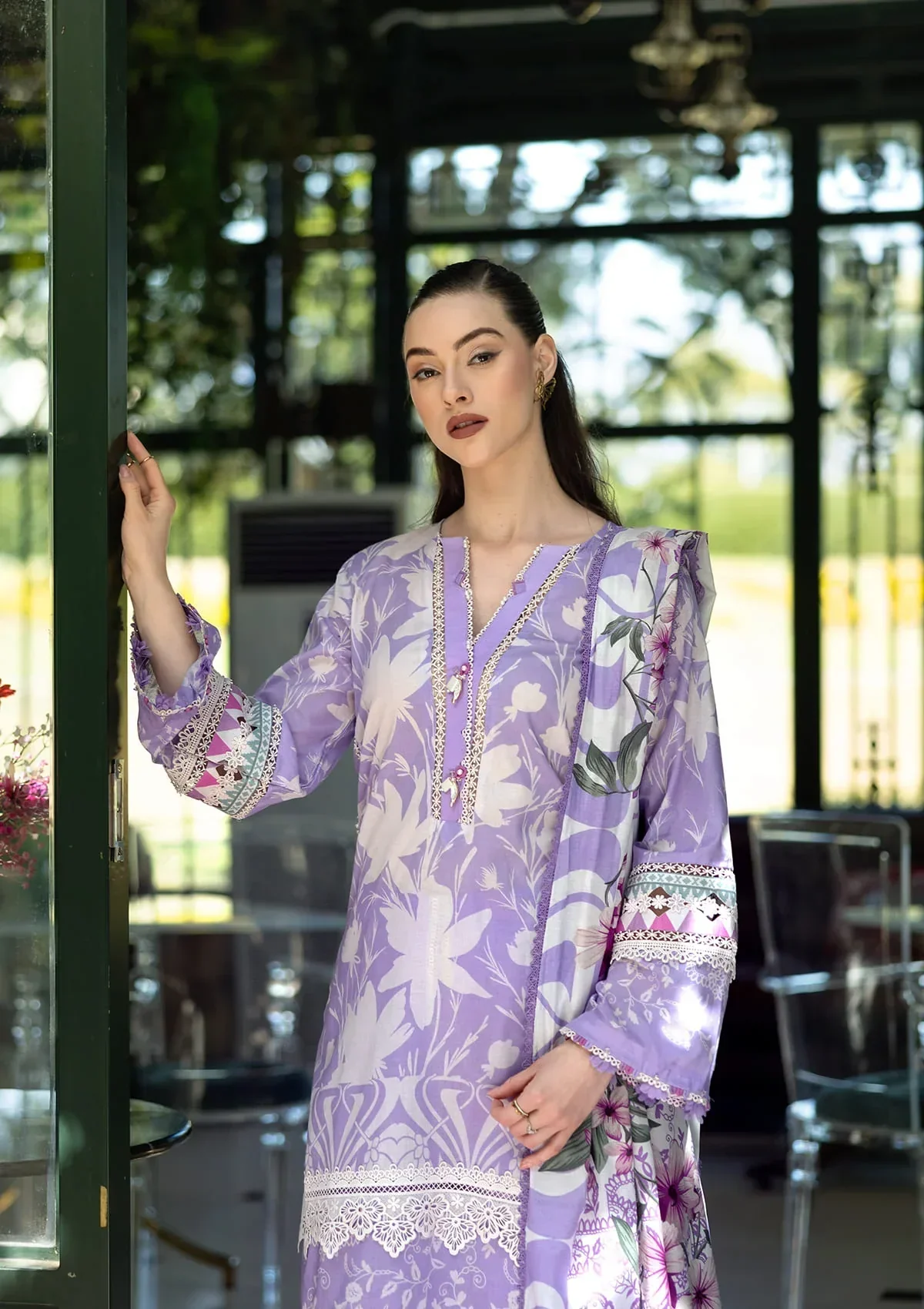 Elaf Lawn Prints – EPE-08A LAVENDER AURA - Image 6