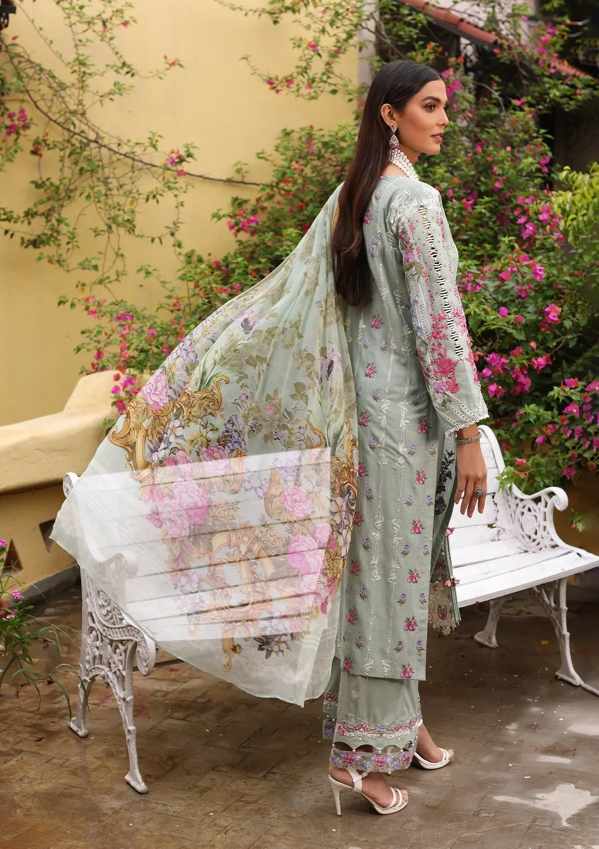 Elaf Luxe Luxury Lawn Collection – ELJ-03B GRACELEN - Image 2