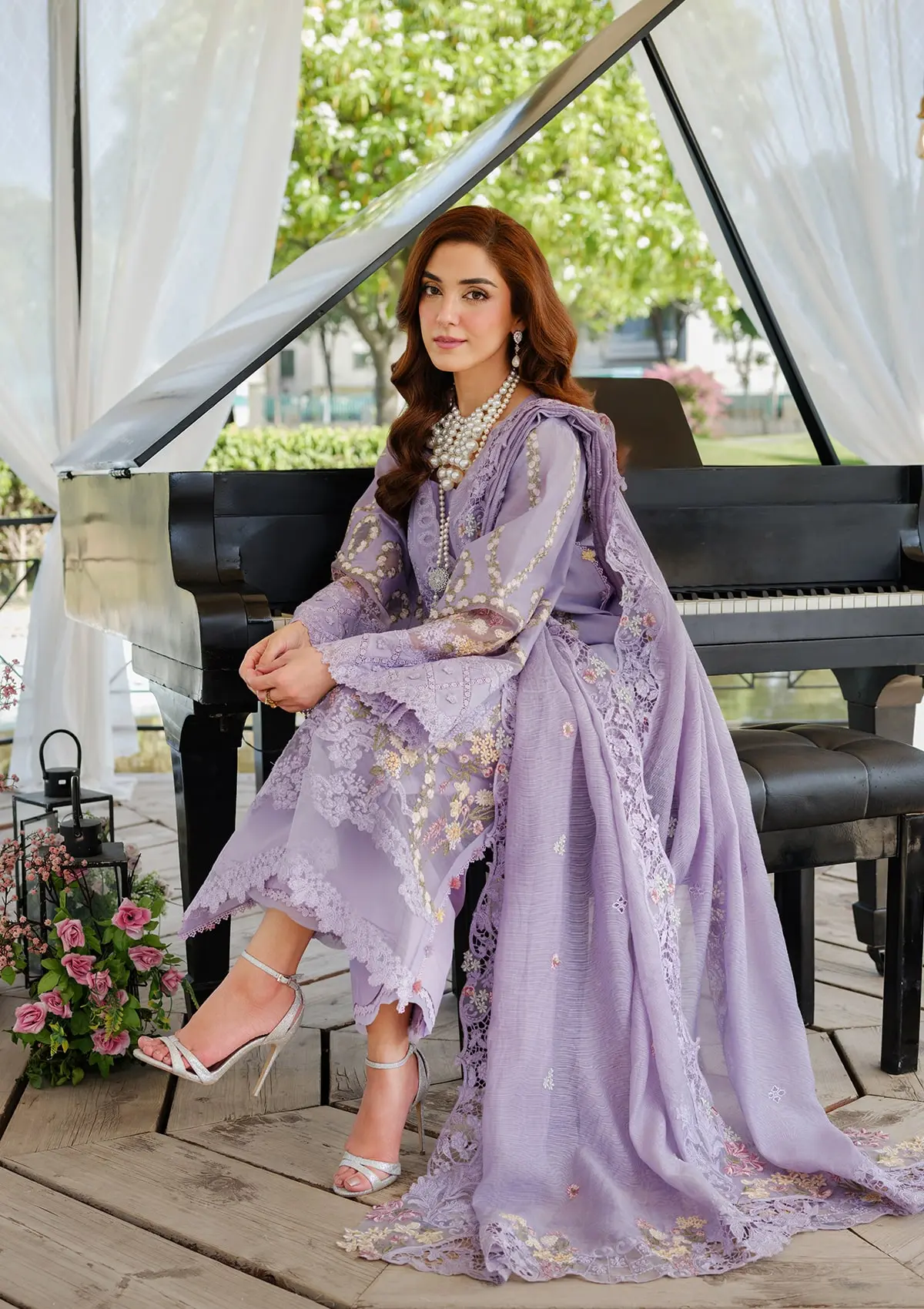 Elaf Luxury Lawn – ELH-3A PARIS HUES - Image 3