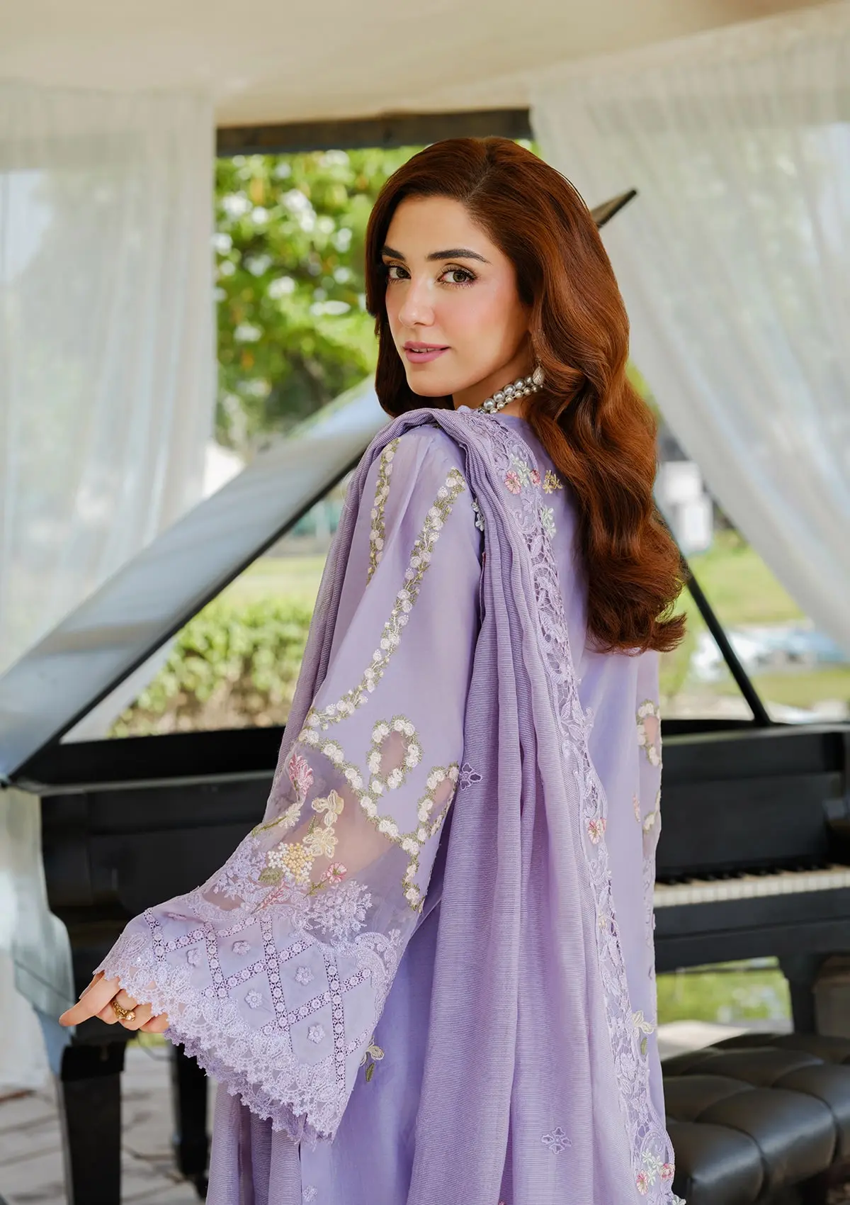 Elaf Luxury Lawn – ELH-3A PARIS HUES - Image 8