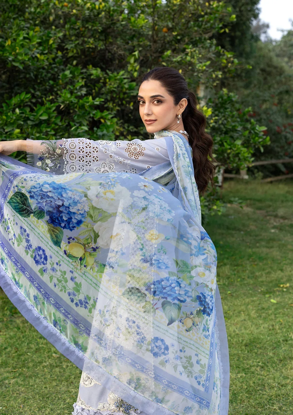 Elaf Luxury Lawn – ELY-12 SKY BLISS - Image 6