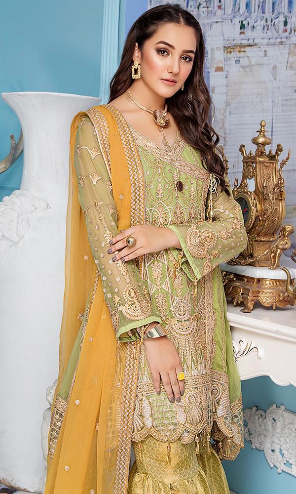 Elaf Premium Chiffon Collection 2019 Vol-4 – ELV4-405 - Image 4