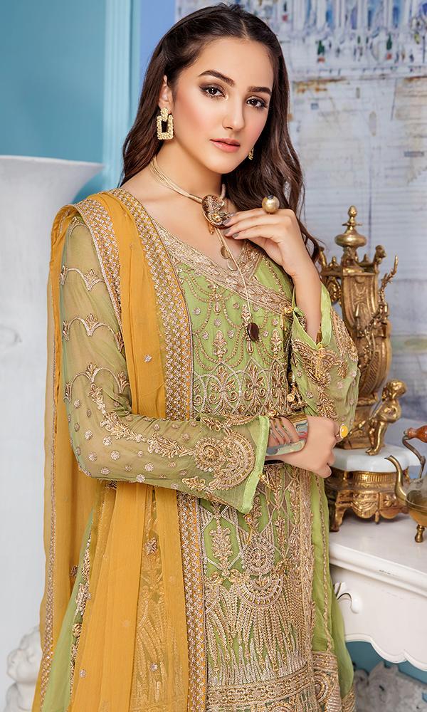 Elaf Premium Chiffon Collection 2019 Vol-4 – ELV4-405 - Image 5