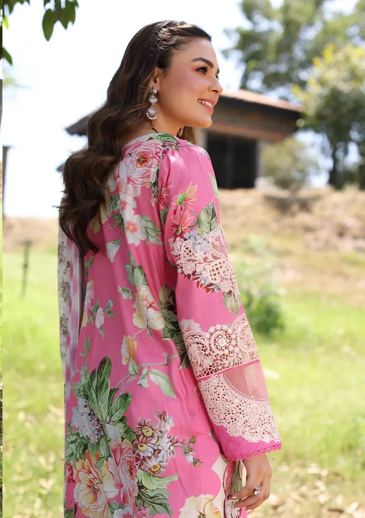 Elaf Prints Chikankari Lawn – ECK-03B PINK MUSE - Image 5