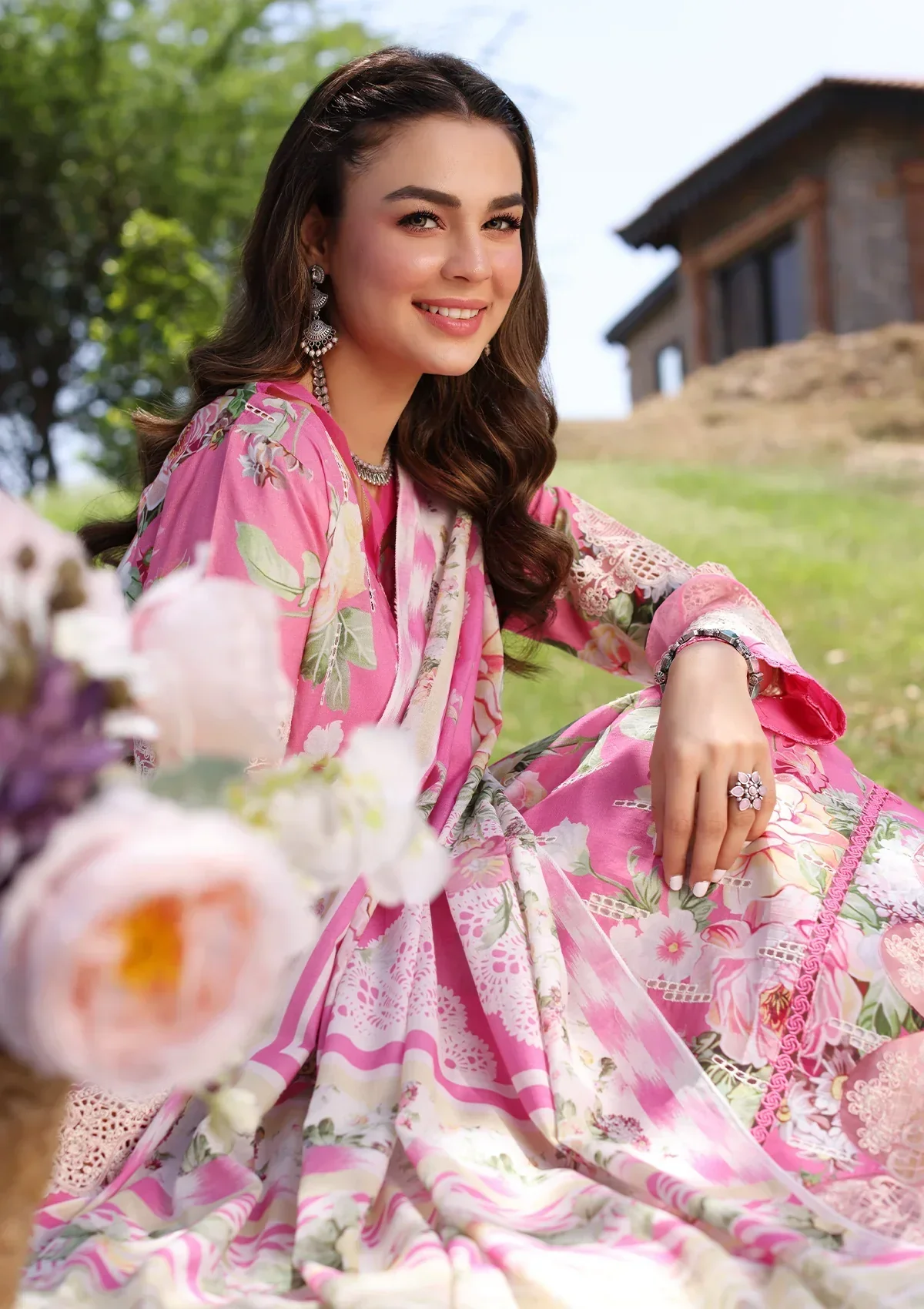 Elaf Prints Chikankari Lawn – ECK-03B PINK MUSE - Image 6