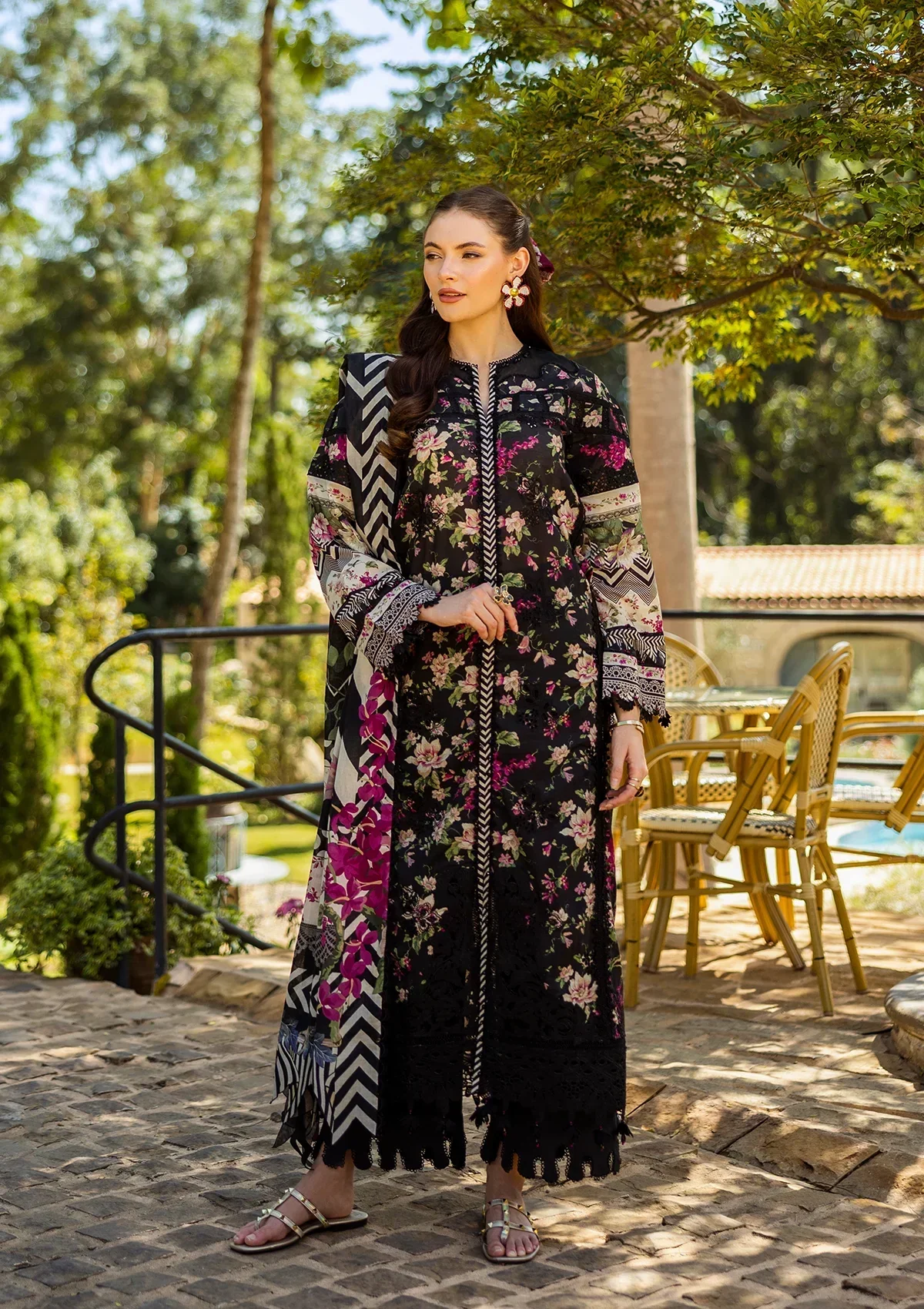 Elaf Prints Chikankari Lawn – ELK-05A BELLEZA - Image 9