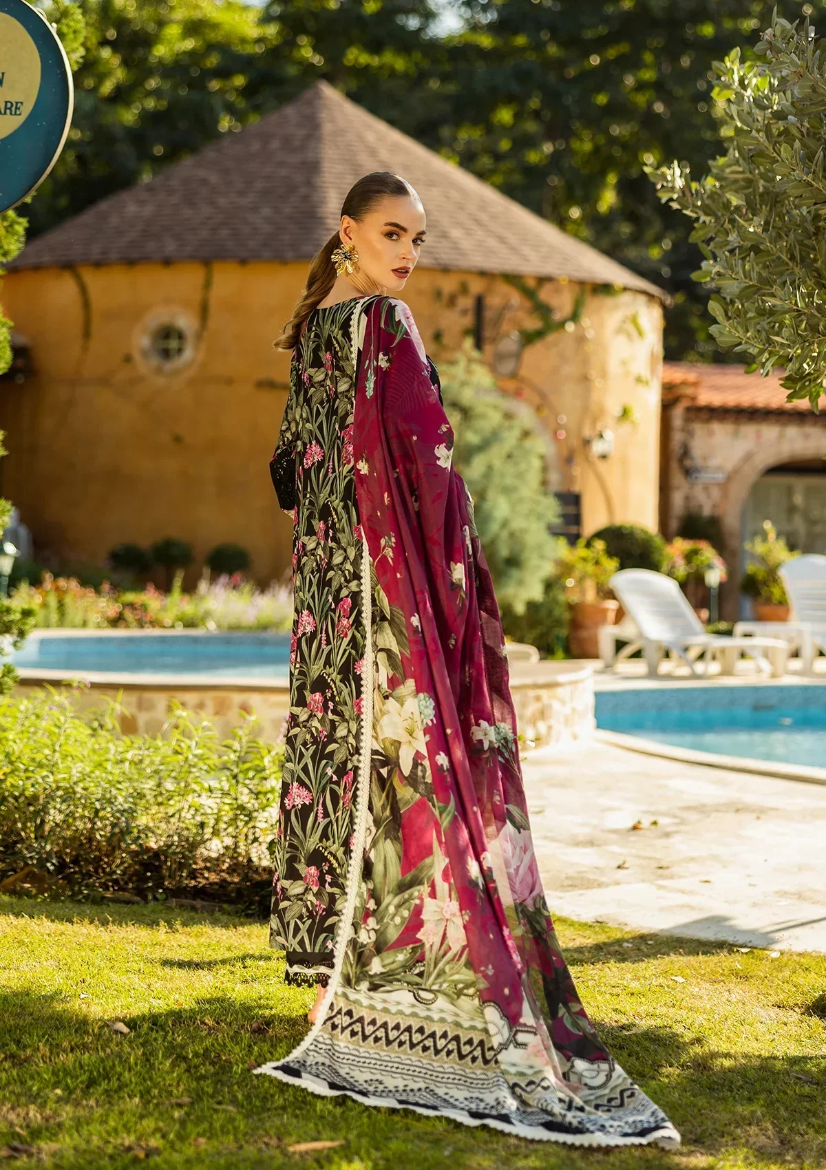 Elaf Prints Chikankari Lawn – ELK-08A VISTA - Image 2