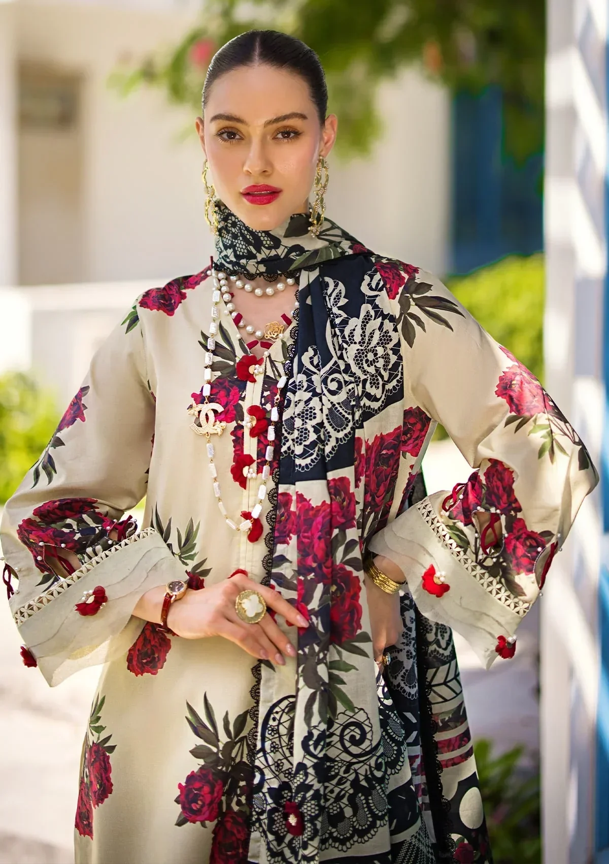 Elaf Prints Lawn Collection – EOP-03A SWAN - Image 7