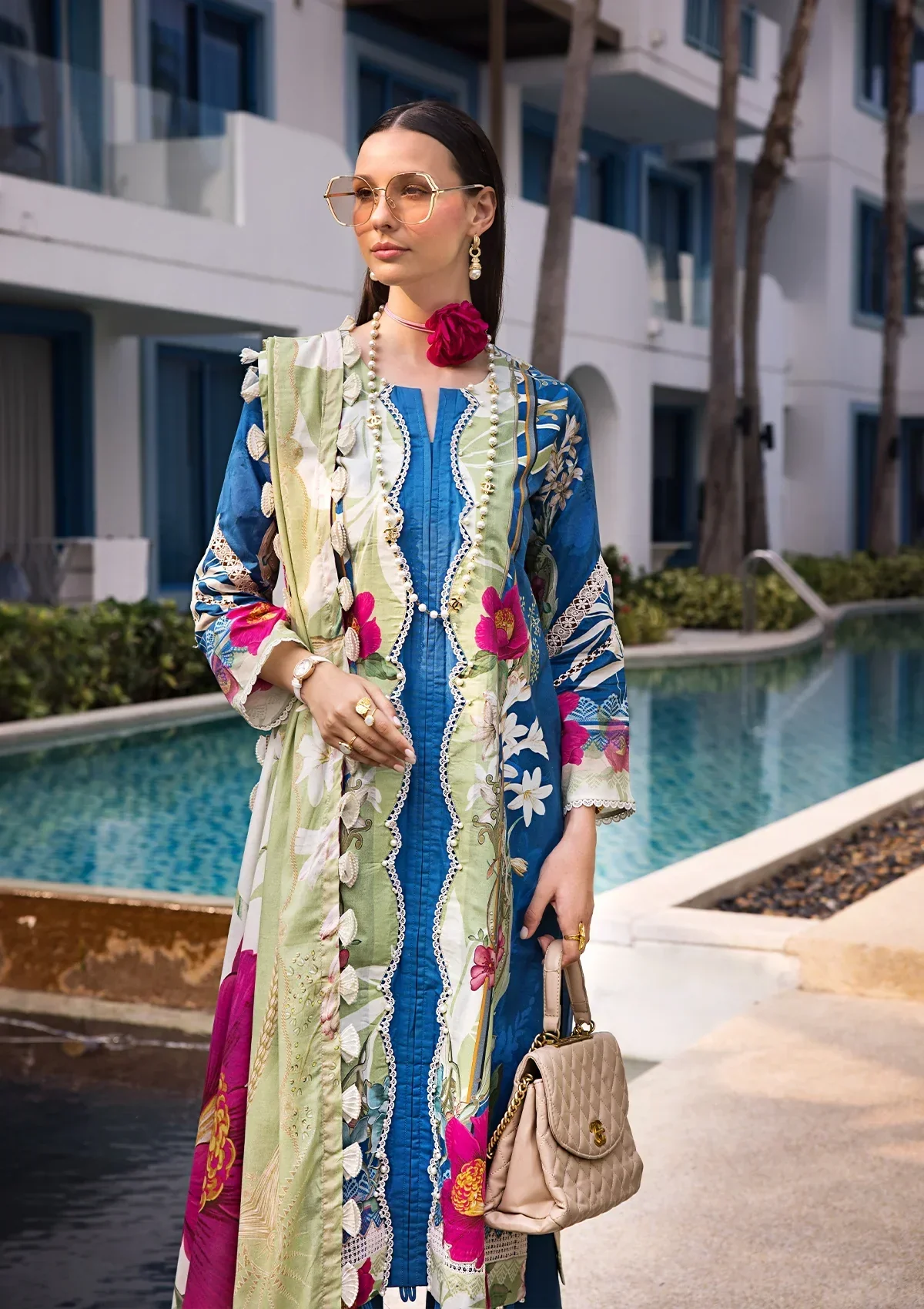 Elaf Prints Lawn Collection – EOP-08B WHIMSY TOSCANA - Image 4