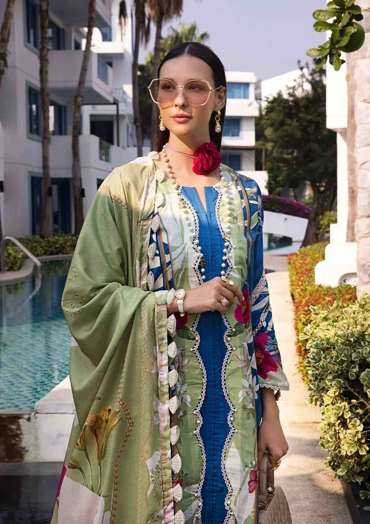 Elaf Prints Lawn Collection – EOP-08B WHIMSY TOSCANA - Image 6