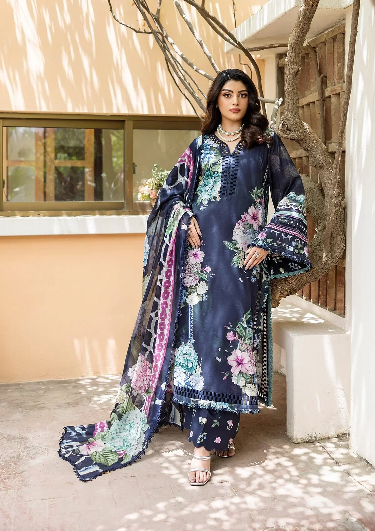 Elaf Prints Lawn – ECD-4B TWILIGHT GARDEN