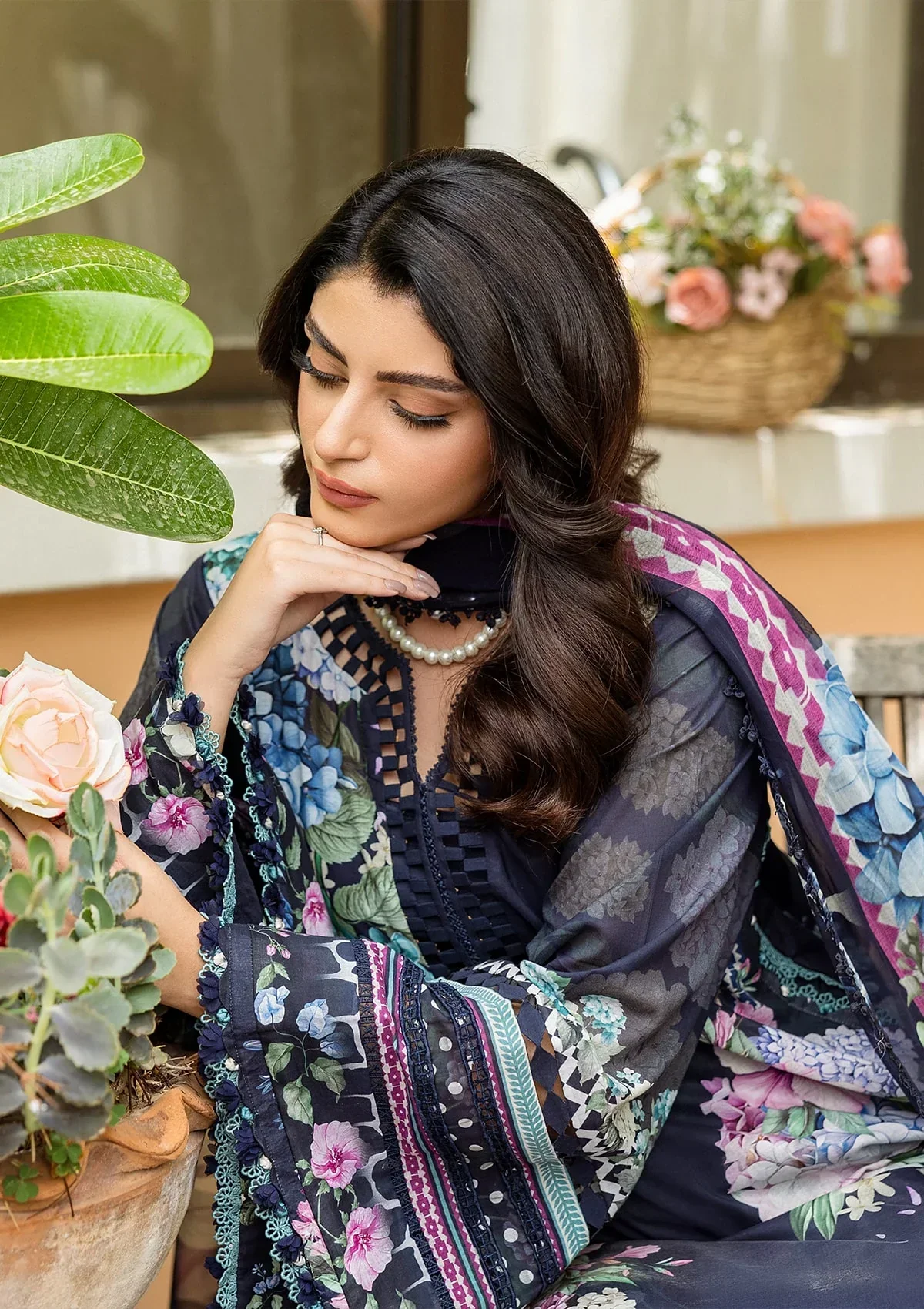 Elaf Prints Lawn – ECD-4B TWILIGHT GARDEN - Image 6