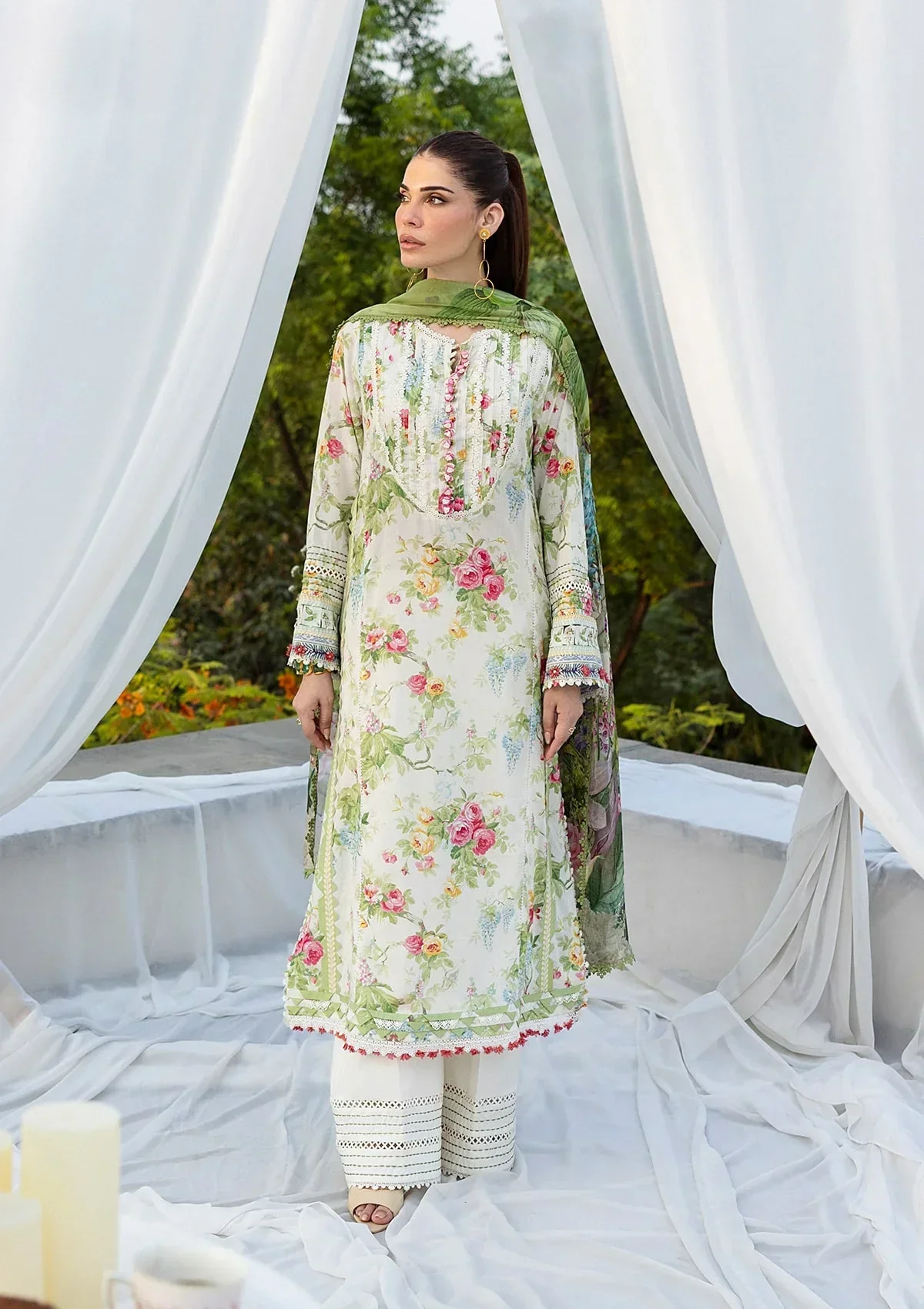Elaf Prints Lawn – ECD-6A BLOSSOMEA - Image 3
