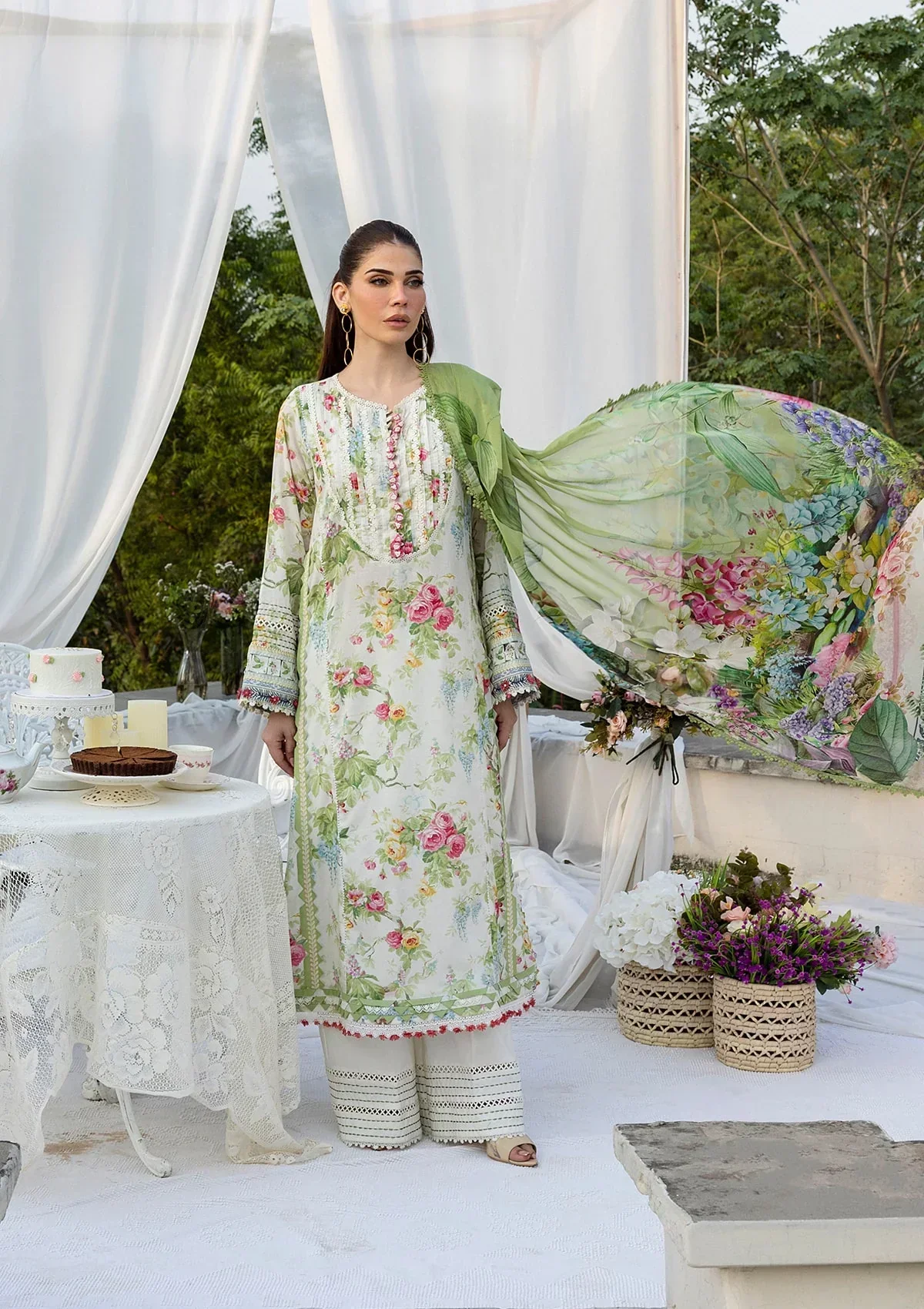 Elaf Prints Lawn – ECD-6A BLOSSOMEA - Image 4