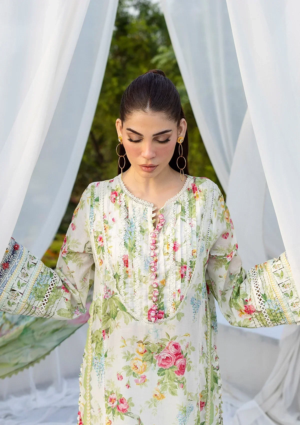 Elaf Prints Lawn – ECD-6A BLOSSOMEA - Image 7