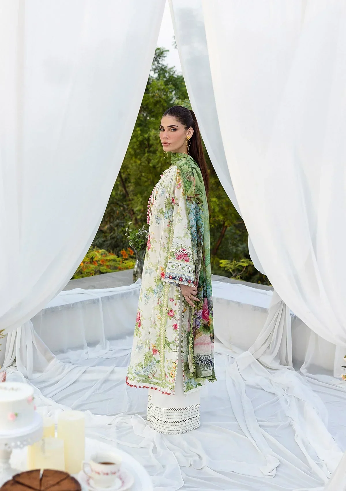 Elaf Prints Lawn – ECD-6A BLOSSOMEA - Image 8